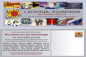 Flyer zum Künstlerwochenende